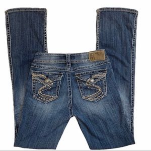 Silver Bootcut Jeans Sz 25 Long